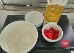 Illustration of how to make cherry tomato cream cookies 1