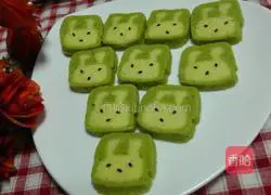 Illustration of how to make matcha bunny cookies 18