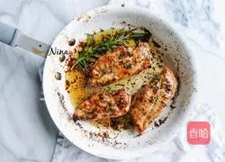 Toasted Chicken Breasts with Cherry Tomato Salad Recipe Illustration 2