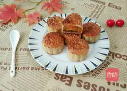 Illustration of how to make lotus paste and egg yolk mooncakes 17