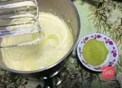 Illustration of how to make matcha milk cookies 6