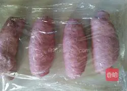 Illustration of how to make Purple Sweet Potato Mochi European Buns 7