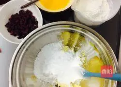 Illustration of how to make cranberry cookies 1