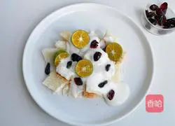 Illustration of how to make toasted cranberry yogurt 6