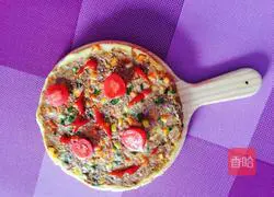 Illustration of how to make Chinese pizza (spreading the batter) 6