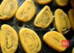 Black sesame seeds Illustration of how to make biscuit rolls 17