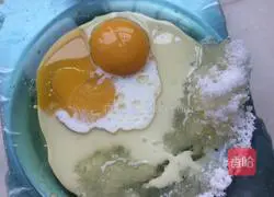 Illustration of how to make egg biscuits 1