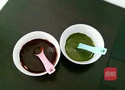 Illustration of how to make camouflage cookies 2