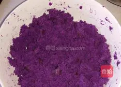 Illustration of how to make purple sweet potato biscuits 3