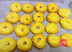 Illustration of how to make matcha milk cookies 14