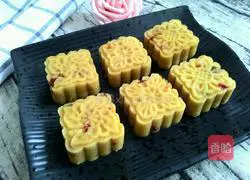 Cranberry Mung Bean Mooncake Recipe Illustration 16