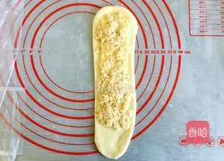 Illustration of how to make cheese and meat floss bread 7