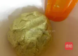 Illustration of how to make black tea cookies 7