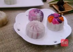 Colorful Snow Skin Mooncake Recipe Illustration 16