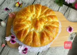 Illustration of how to make hand-torn flower loaf 16