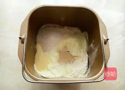 Illustration of how to make bean paste bread 1