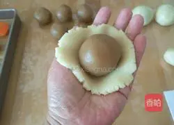 Cantonese White Lotus Illustration of how to make egg yolk mooncakes 12