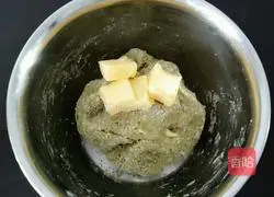 Matcha red dates hard rows Illustration of how to make Ba bread 5