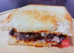 Peanut butter red bean toast Practice illustration 4