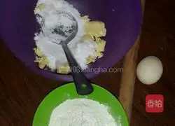 Illustration of making butter cookies 1