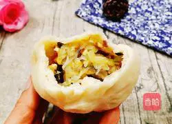 Illustration of how to make cabbage stuffed buns 23