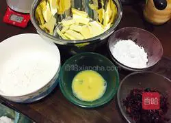 Illustration of how to make cranberry cookies 1