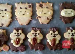 Illustration of how to make small animal cookies 12
