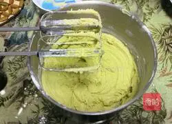 Illustration of how to make matcha milk cookies 8
