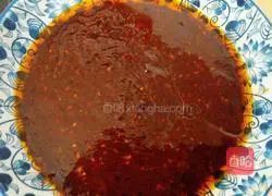 Illustration of making sauce-flavored pancake (non-spicy version) 9