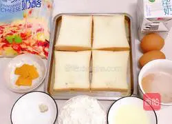 Illustration of how to make toast turn into pulpy mochi 1