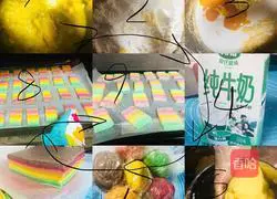 Illustration of how to make rainbow cookies 14