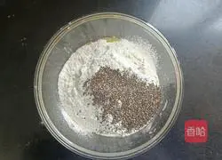 Illustration of how to make reduced-fat coconut-flavored zero-sugar chia seed oatmeal cookies 7