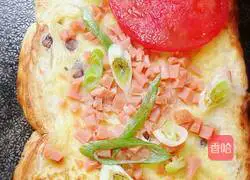 Illustration of how to make five-flower toast 2