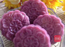 Purple Sweet Potato Pumpkin Cake#Purple Sweet Potato Pumpkin Snowskin Mooncake# Recipe Illustration 8