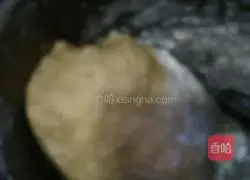 Illustration of making homemade sesame cookies 1