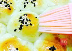 Illustration of how to make sesame buns 16