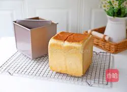 Illustration of how to make pure milk toast (eggless version) 14