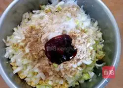 Illustration of how to make cabbage stuffed buns 13