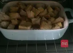 How to make toast, egg and milk baked pudding Illustration 9