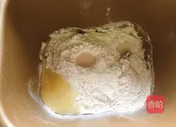 Illustration of how to make bean paste bread 1