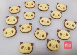Illustration of how to make panda biscuits 10