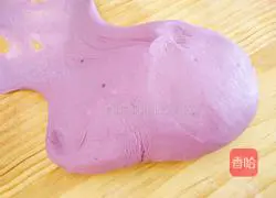 Illustration of how to make purple sweet potato with cranberry mochi stuffing 3