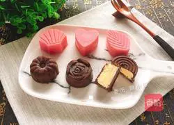 Illustration of how to make ice cream mooncakes 14