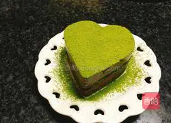 Illustration of how to make matcha chocolate mousse 19