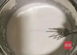 Illustration of how to make ice skin red bean paste 3