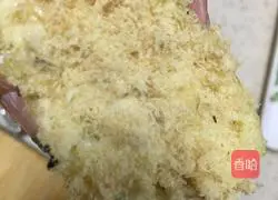 Salad colored meat floss Illustration of how to make bread 16