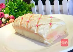 Illustration of how to make chocolate two-color toast 15