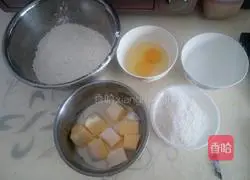 Illustration of how to make coconut cookies 1