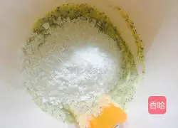 Illustration of how to make black tea cookies 6