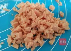 Illustration of how to make salad ham bread 11